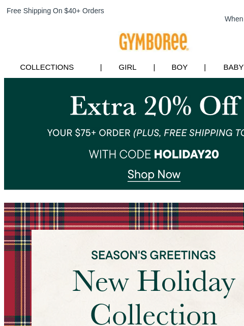gymboree newsletter: Just In: Our Timeless Holiday Collection