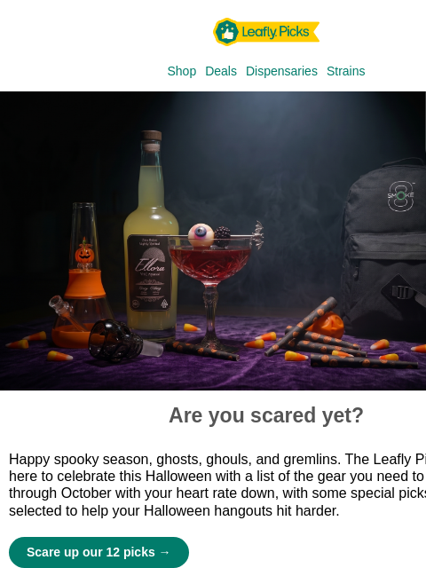 leafly newsletter: The best Halloween weed gear 🎃