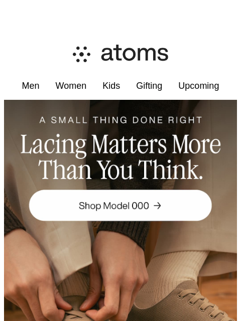 atoms newsletter: The best way to lace your shoes