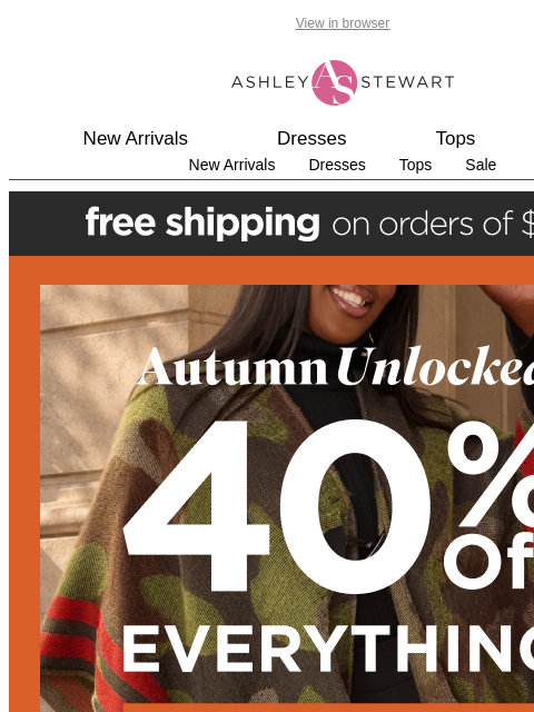 ashleystewart newsletter: Our plaid obsession continues... 🍂