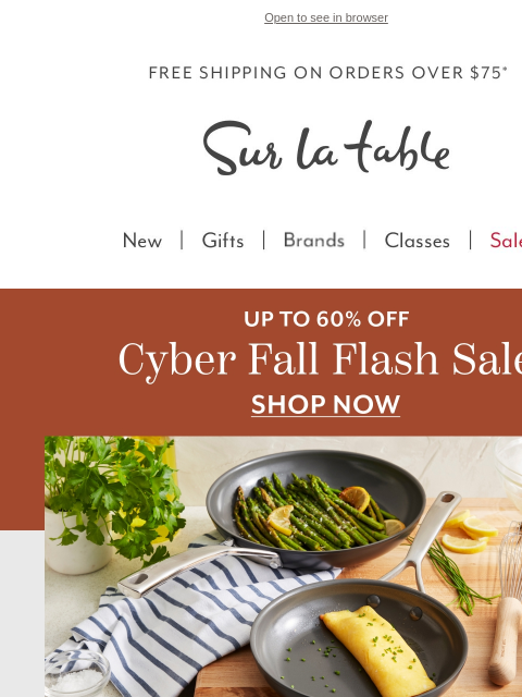 surlatable newsletter: New savings added to the Fall Flash Sale π