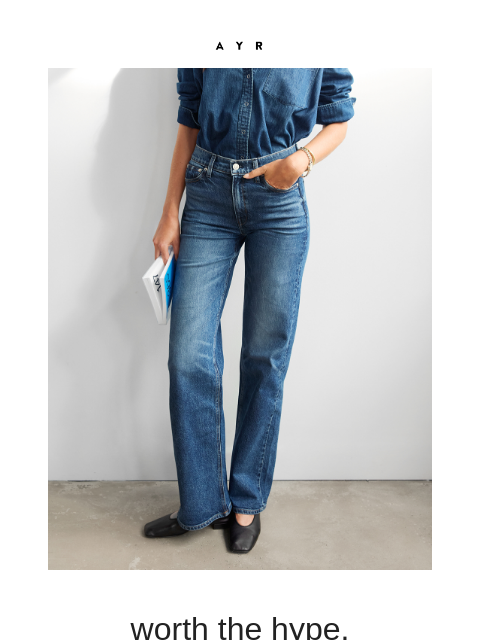 ayr newsletter: our most popular jean is back