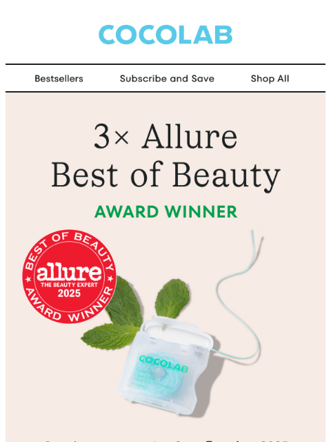 cocolab newsletter: 3x Allure award winners 🏆