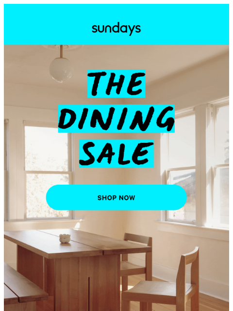 sundays-company newsletter: Get ready for hosting season