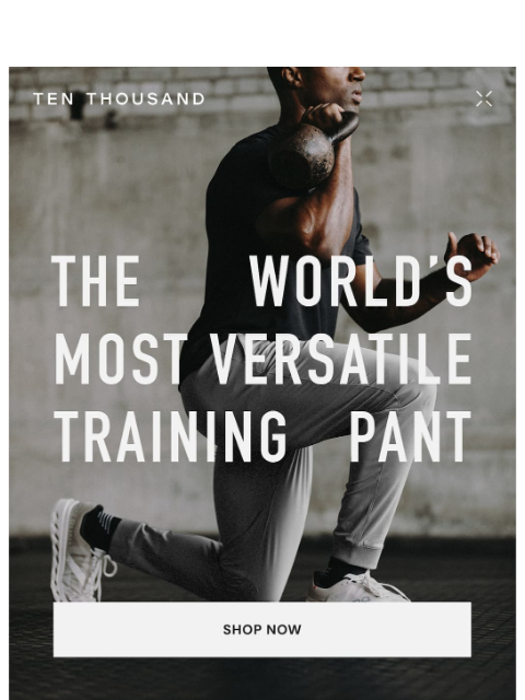 tenthousand newsletter: Just Restocked: Interval Pant + Jogger