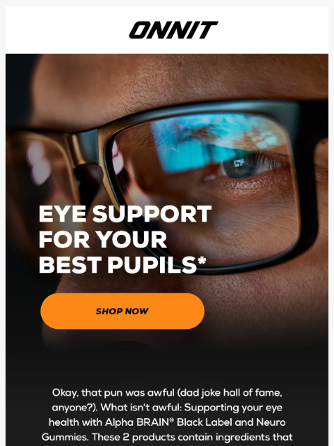 onnit newsletter: Support your eye health with these supplements