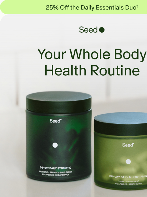 seed newsletter: Two essentials. 25% off.