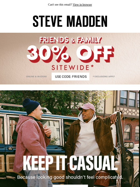 stevemadden newsletter: Low-Key, High Style