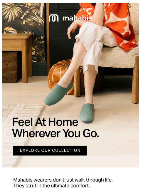 mahabis newsletter: Iconic Indoor-Outdoor Slippers