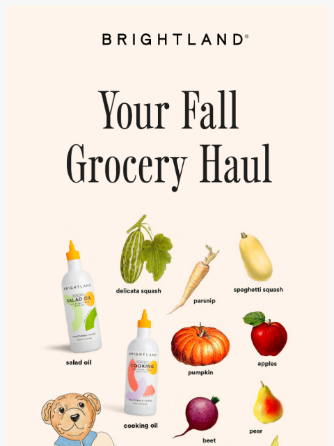 brightland newsletter: This Grocery Run? Iconic.