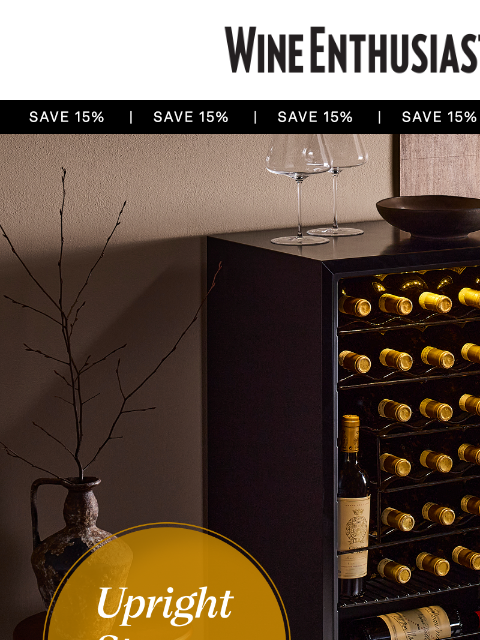 wineenthusiast newsletter: A Wine Fridge That Gets Your Priorities