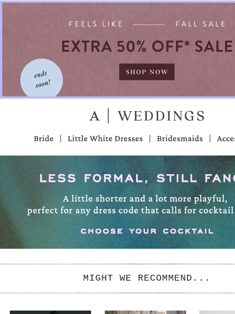 anthropologie newsletter: Hurry, extra 50% off sale ends soon!