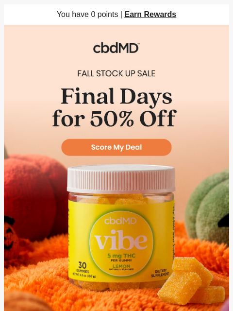cbdmd newsletter: How Is It Almost November Already?