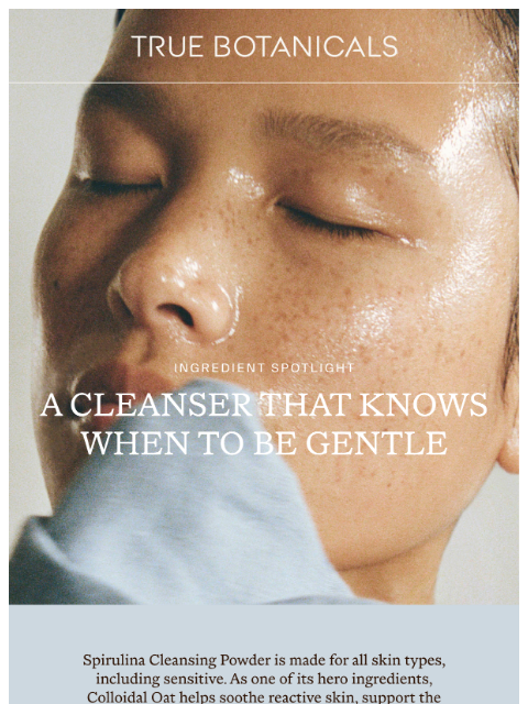 truebotanicals newsletter: The One Ingredient Sensitive Skin Craves