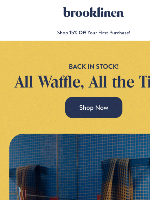 brooklinen newsletter: Fall's Perfect-Texture