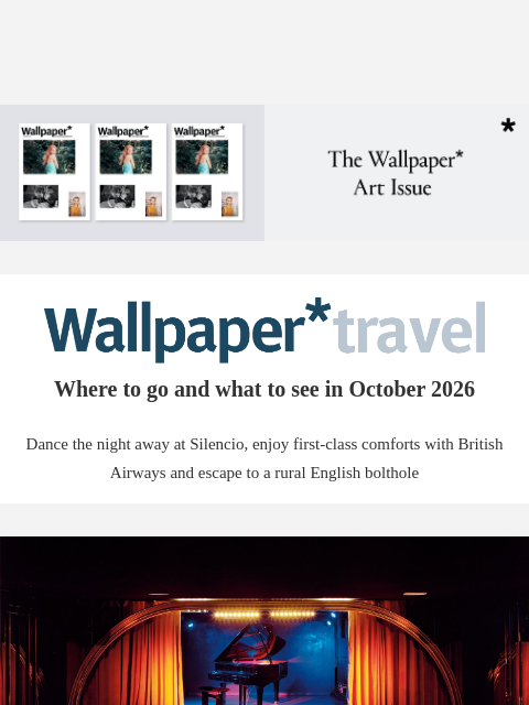 futureplc newsletter: Wallpaper* Travel in 2026: where to go
