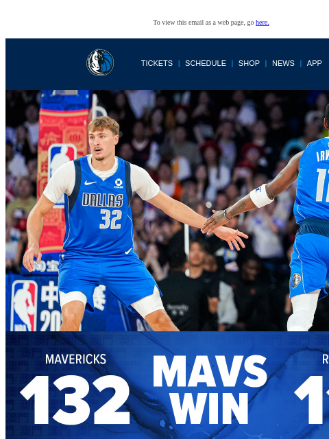 mavsmail newsletter: MAVS WIN, MAVS WIN!