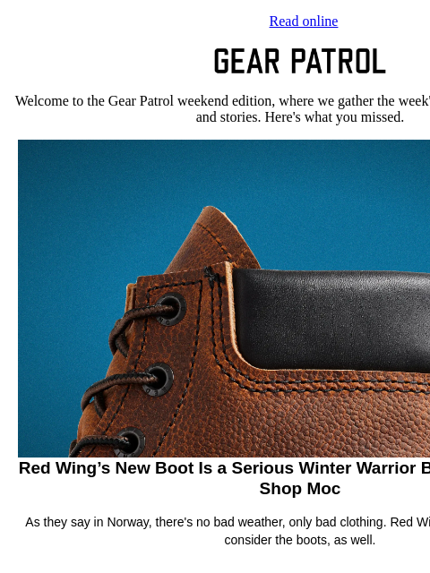 gearpatrol newsletter: The New Winter Boot That's Ready for Anything