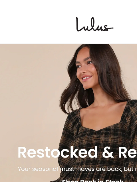 We brought back your fave, for now! Shop restocks before they're gone again. xoxo Lulus ͏ ‌ ͏ ‌ ͏ ‌ ͏ ‌ ͏ ‌ ͏ ‌ ͏ ‌ ͏ ‌ ͏ ‌ ͏ ‌ ͏ ‌ ͏ ‌ ͏ ‌ ͏ ‌ ͏ ‌ ͏ ‌ ͏ ‌ ͏ ‌ ͏ ‌ ͏ ‌ ͏ ‌ ͏ ‌ ͏ ‌ ͏ ‌ ͏ ‌ ͏ ‌ ͏ ‌ ͏