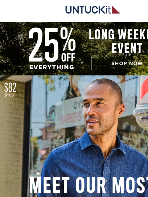 untuckit newsletter: Ends Tomorrow: Bestselling Shirts Starting At $55