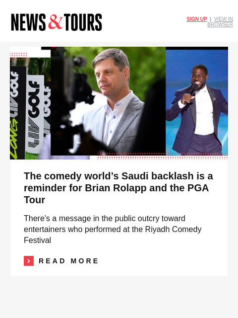 golfdigest newsletter: Tiger Woods announces latest surgery