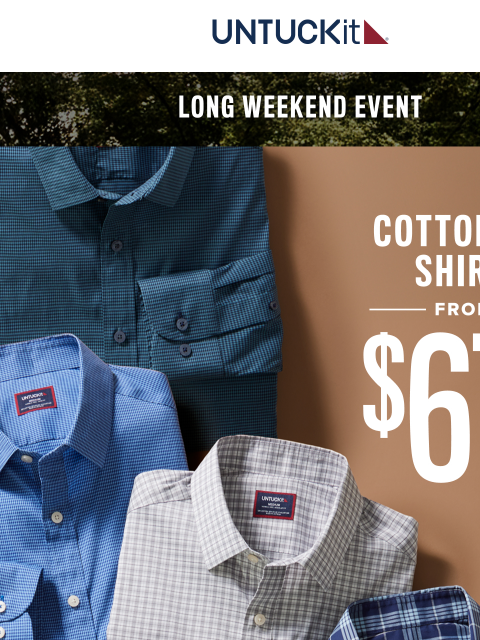 untuckit newsletter: 25% Off Sitewide: Shop Our Game-Changing CottonTek...