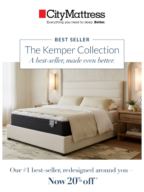 citymattress newsletter: Your Bed, Your Way: Meet the Kemper Collection