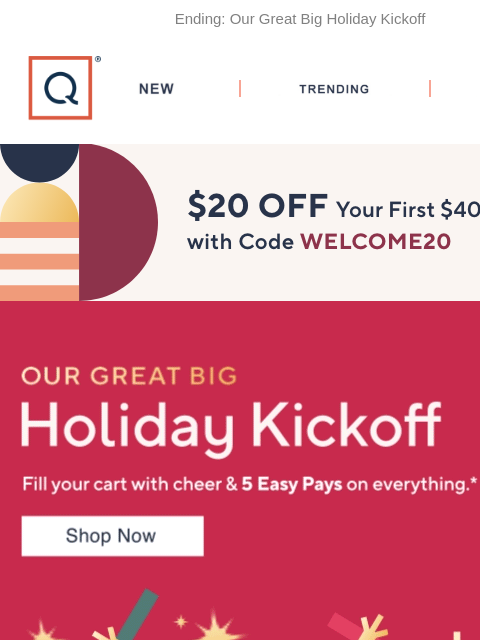 qvcemail newsletter: 5 Easy Pays Ends Tonight!