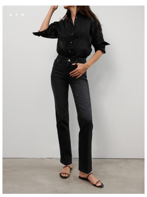 ayr newsletter: new | the perfect black jean