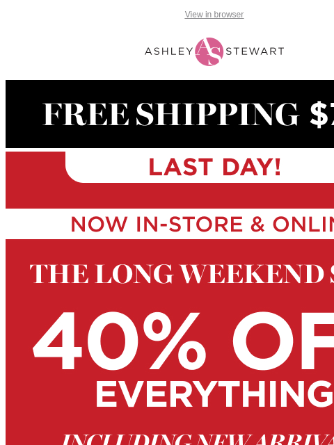 ashleystewart newsletter: Itβs that time of year ππ