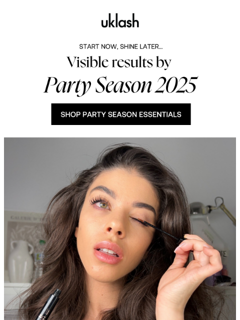 uklash newsletter: 🪩🎄Ready to Glow by Party Season '25?
