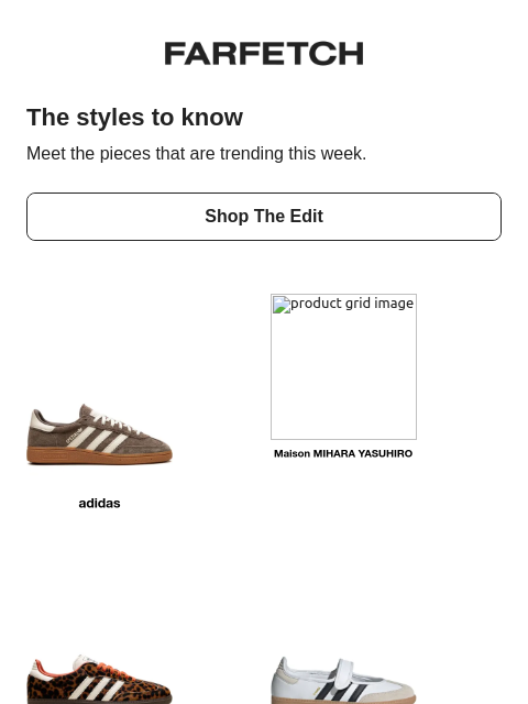 farfetch newsletter: See what’s trending now