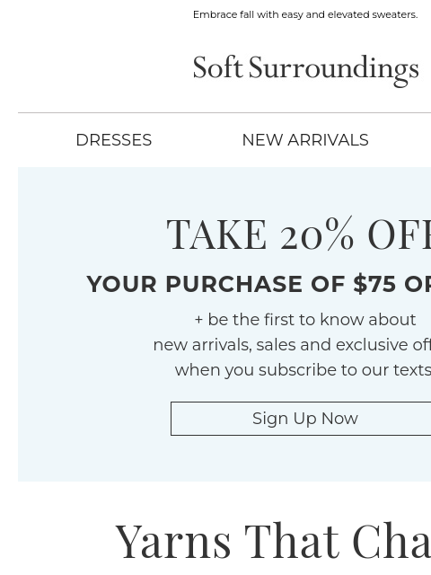 softsurroundings newsletter: Effortless Layers