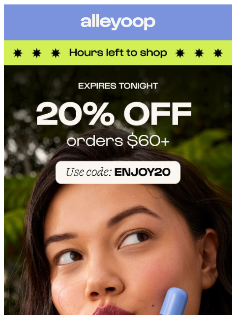 meetalleyoop newsletter: Expires tonight: Your secret code ๐