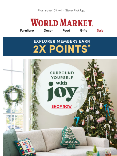 emailworldmarket newsletter: β¨ Well-made furniture for moments that matter.