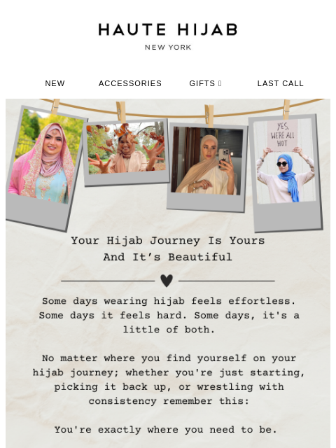 hautehijab newsletter: From one sister to another...you're doing just fin...