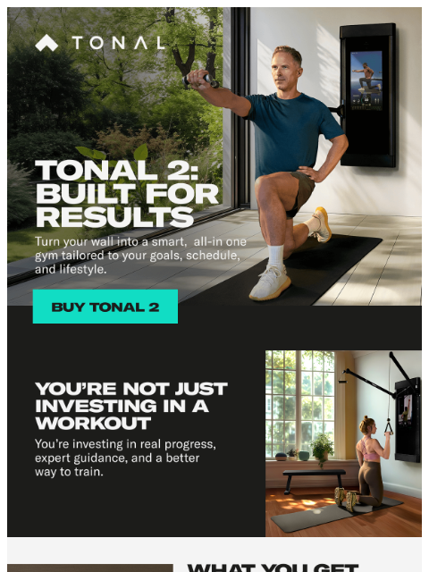 tonal newsletter: Tonal 2: Built for Results, Backed by Science