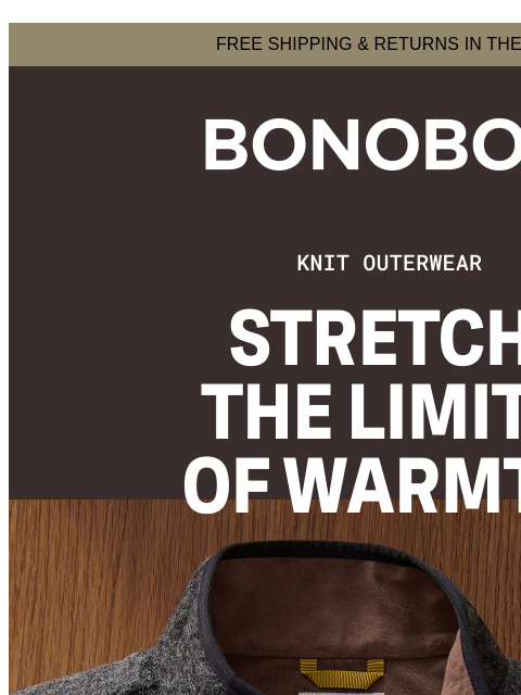 bonobos newsletter: Knits Are More Than Just Sweaters
