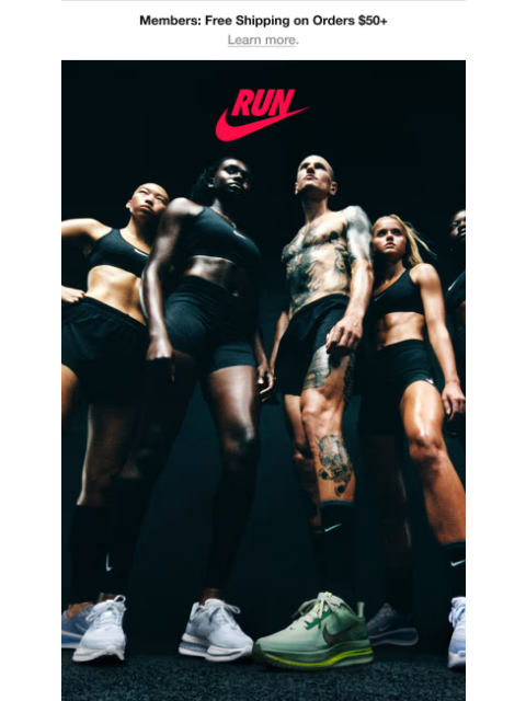 nike newsletter: Your New Run Is Here