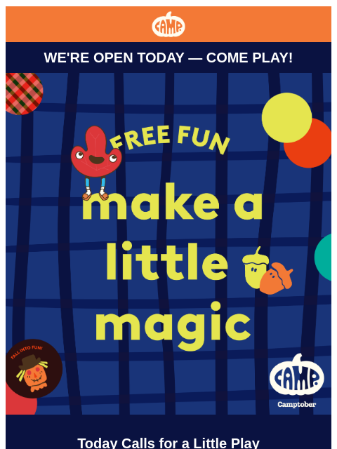 camp newsletter: A free little plot twist for your day 🍁