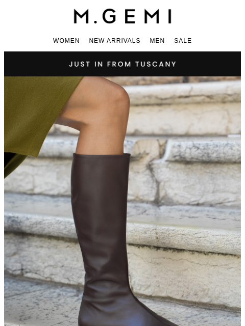 mgemi newsletter: NEW: The Una As A Knee-High Boot