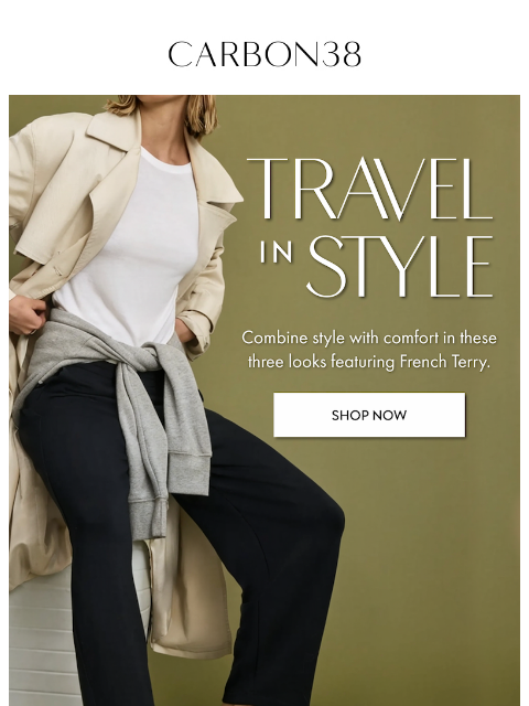 carbon38 newsletter: Fall Travel Style Guide