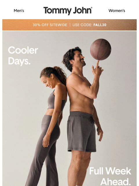 tommyjohn newsletter: Your Week Just Got More Comfortable