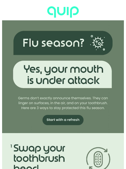 getquip newsletter: Fend off the worst of flu season 🙅‍♀️