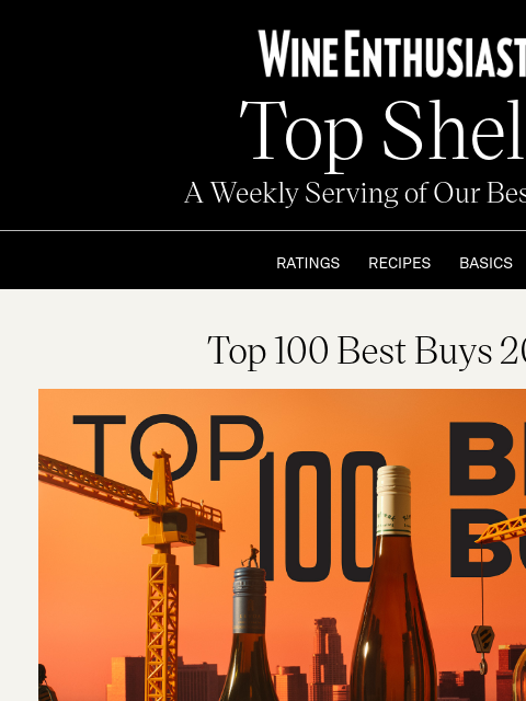 wineenthusiast newsletter: Best Wines Under $20