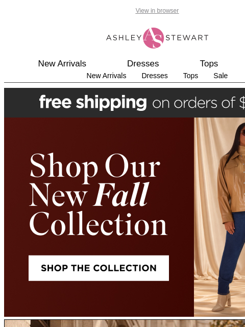 ashleystewart newsletter: The jacket IS the outfit 🙌