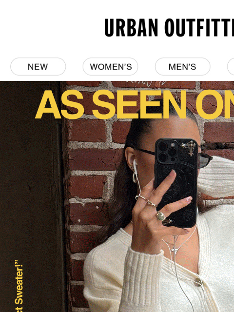 urbanoutfitters newsletter: These sweaters look so good on you