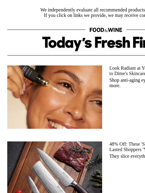 foodandwine newsletter: Score 48% Off the Knife Set That Will Last You 'Ye...