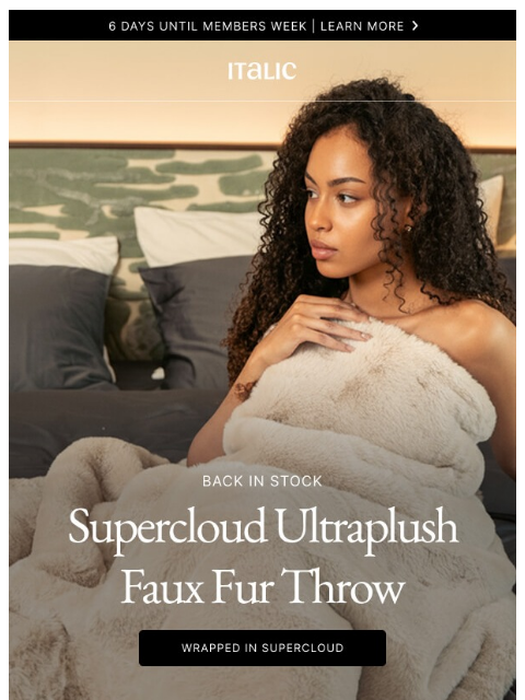 italic newsletter: Introducing Supercloud: Our softest, most giftable...