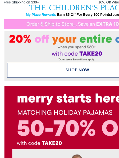 childrensplace newsletter: Can't-Beat PJ Deals: 50-70% OFF💤
